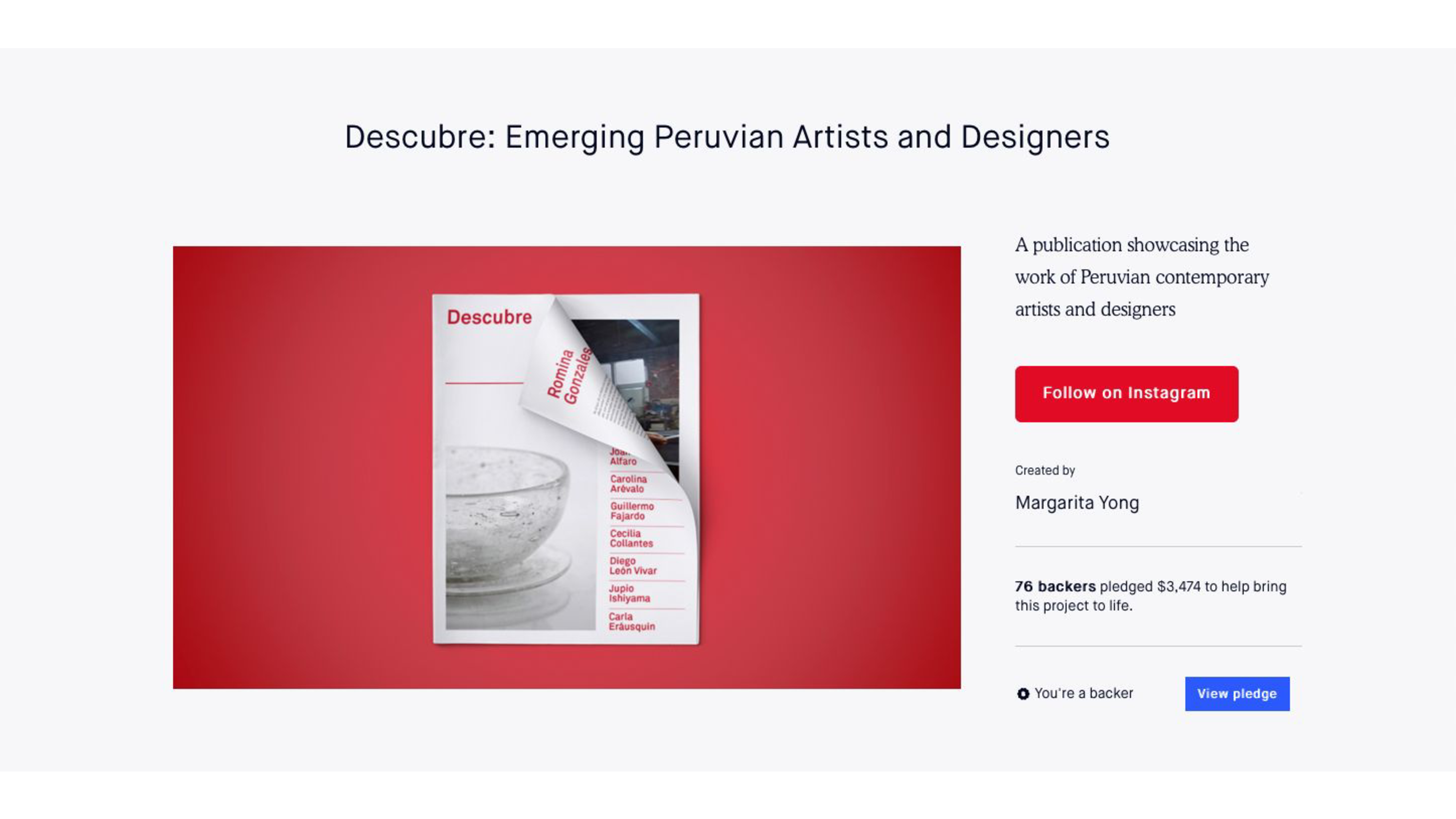 Descubre, a Kickstarter project by Margarita Yong.